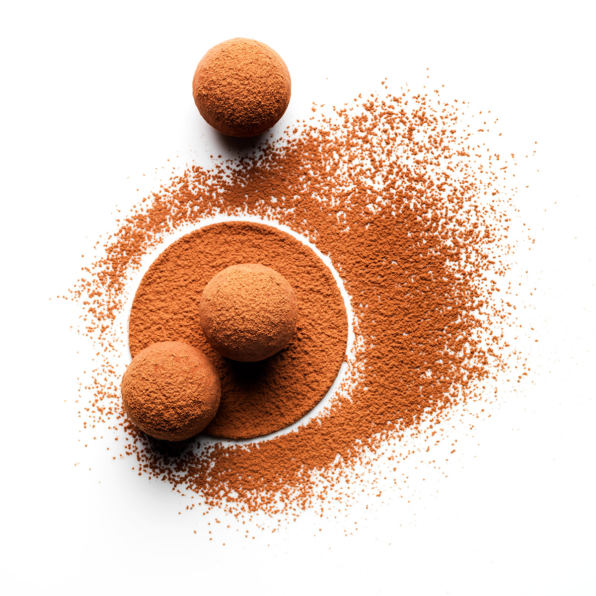 Studio Mixture, fabrique expérimentale d’images culinaires à Nantes : chocolat total, truffe