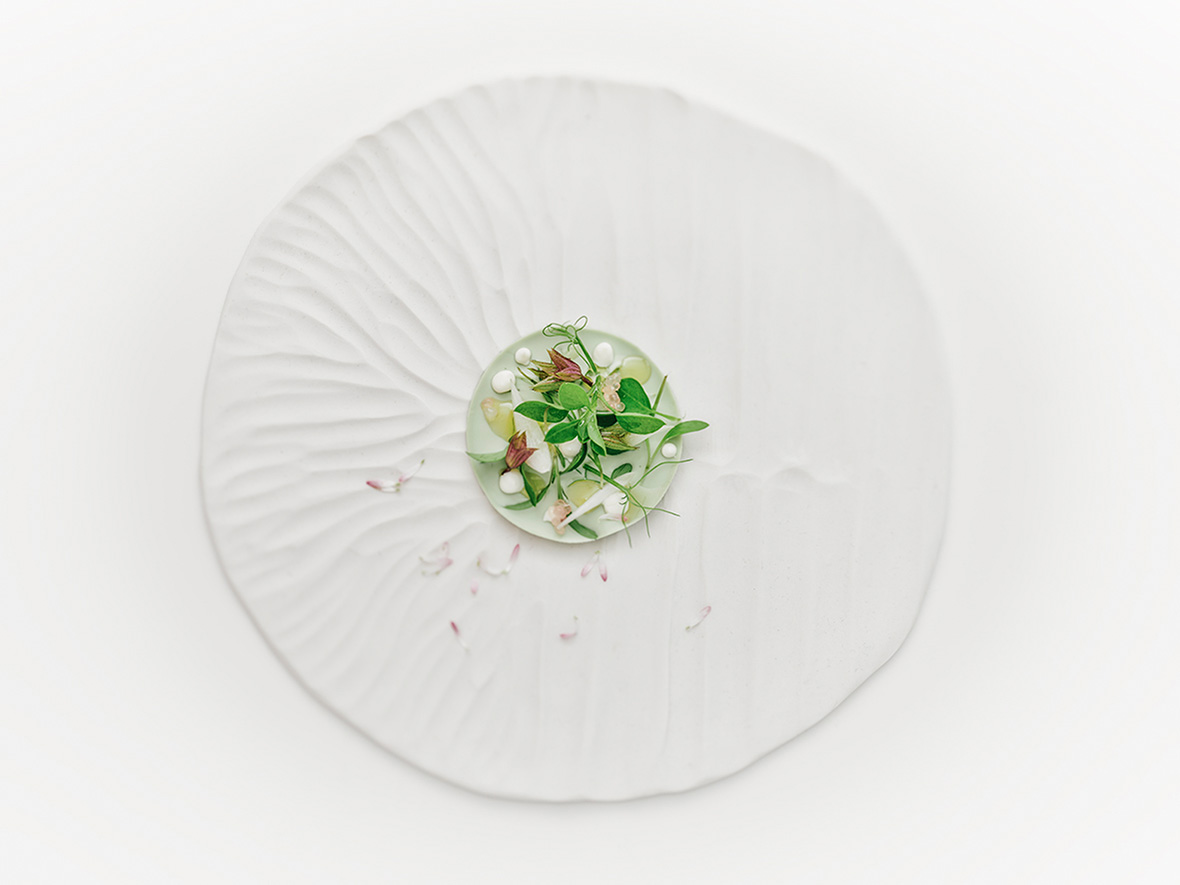 Studio Mixture, fabrique expérimentale d’images culinaires à Nantes : nature calme, rond