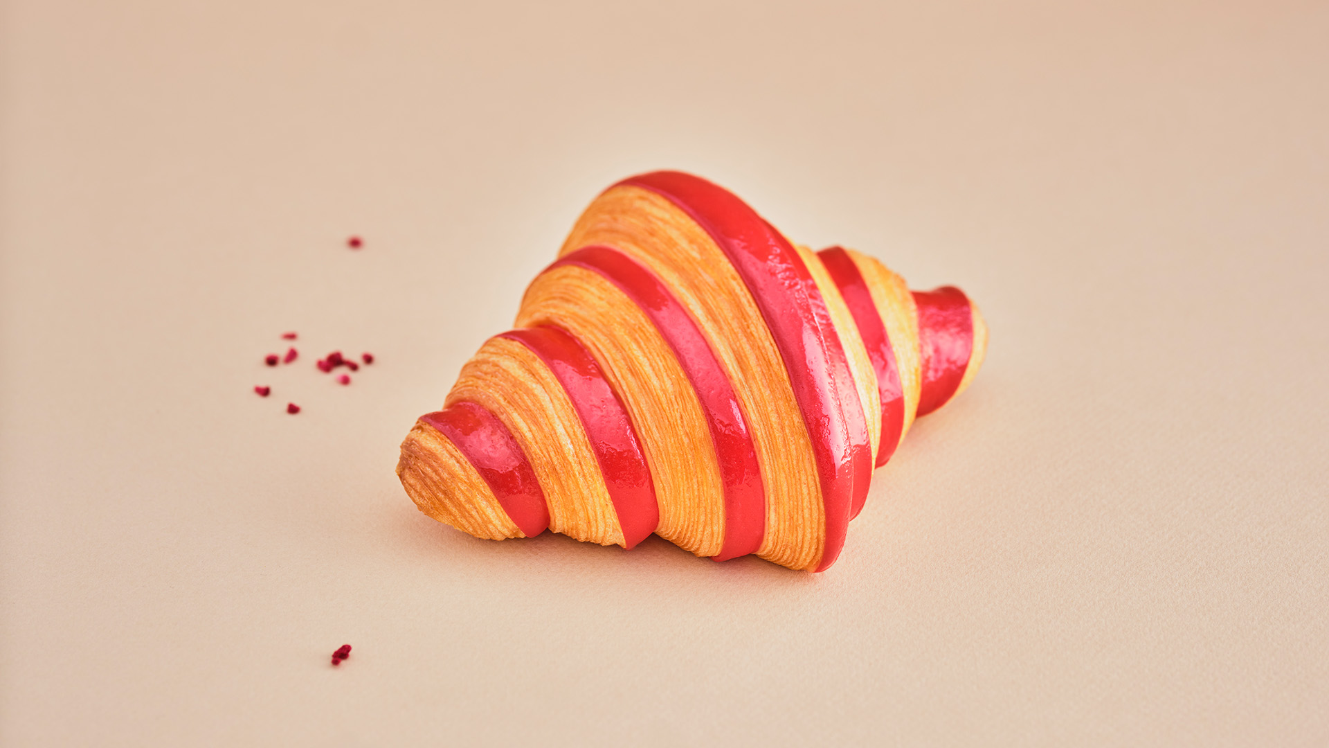 Studio Mixture, fabrique expérimentale d’images culinaires à Nantes : pastry art, croissant bicolore