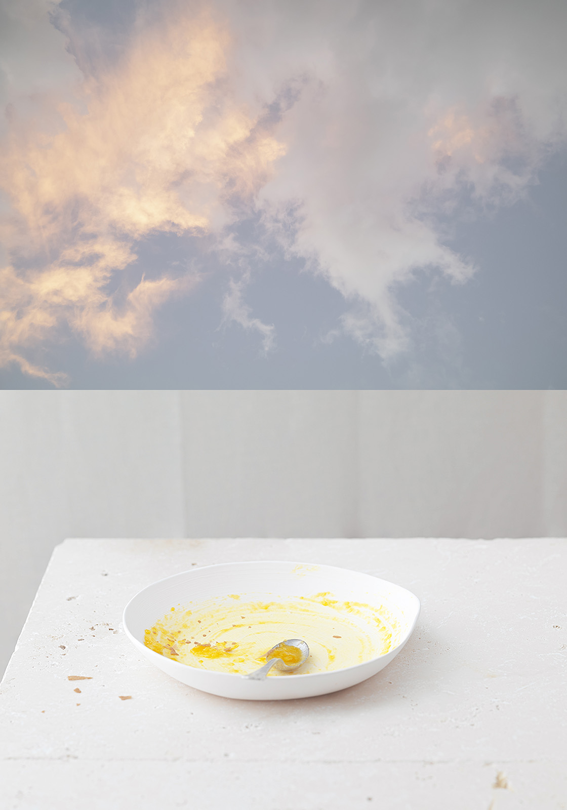 Studio Mixture, fabrique expérimentale d’images culinaires à Nantes : l'apaisante, ciel